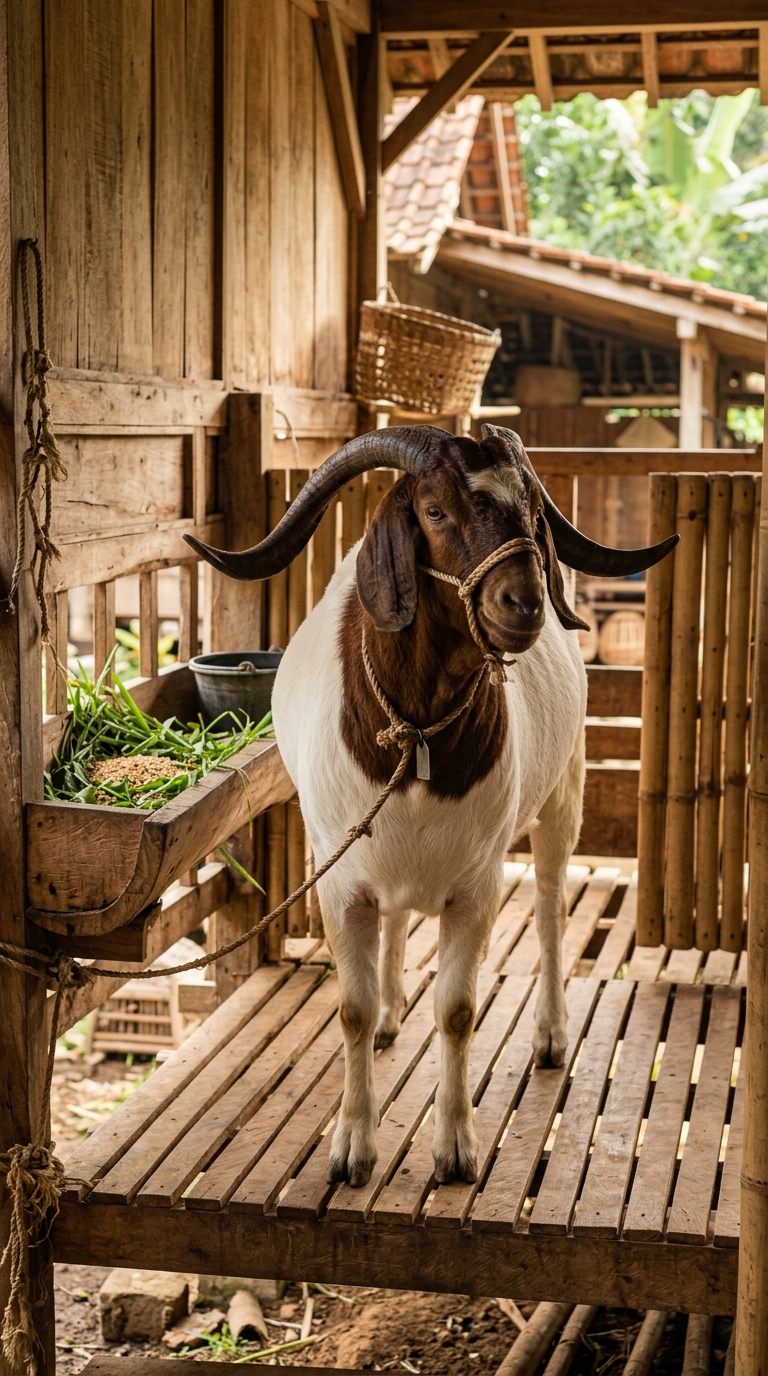 Kambing Qurban sehat tanduk simetris
